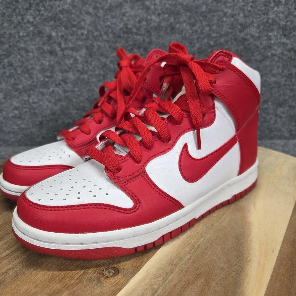 Nike Dunk High Shoes‎ Youth Size 5Y Championship Red GS Sneakers DB2179-106
